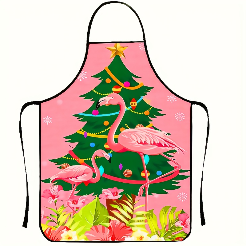 Printed Bibs Pack - Eén pakket kerstflamingo, duurzaam polyester bedrukt