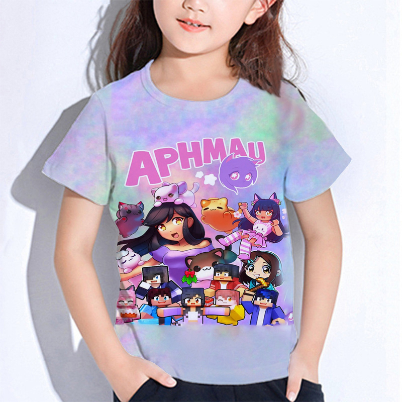 Baby Clothing Dividers - Aphmau Meows Cat T-Shirts Cartoon Baby