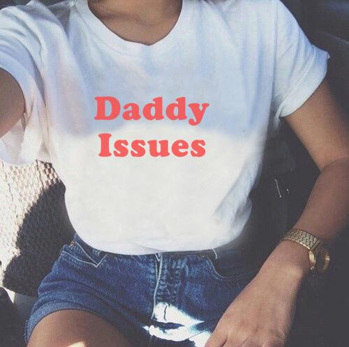 Baby Clothing High Quality - Skuggnas Daddy Problemen Tumblr Meisjes Shirt