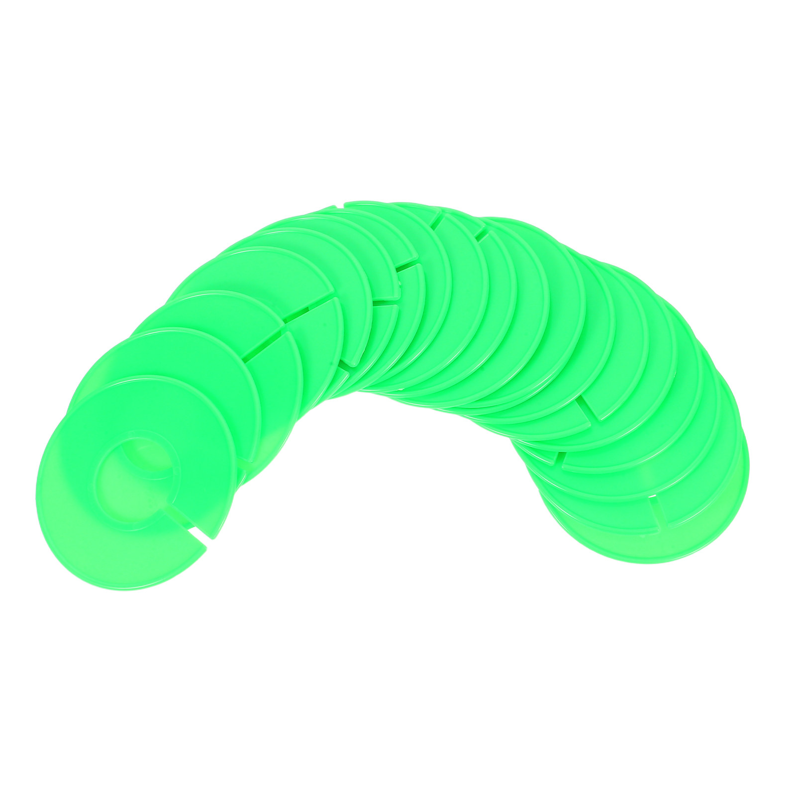 Baby Clothing Dividers - 20 stuks kastorganisator, groene plastic ronde