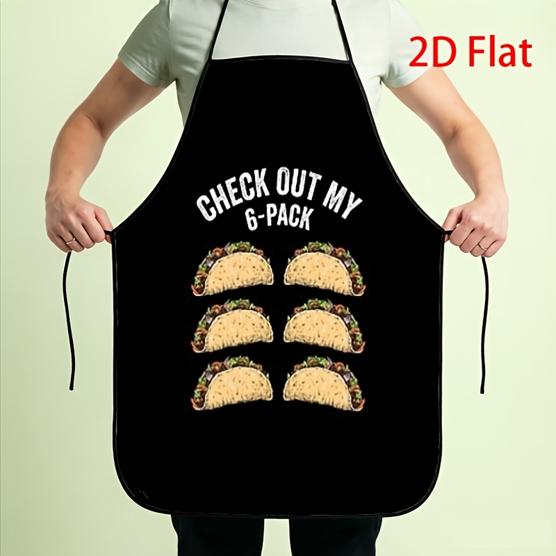 Printed Bibs Pack - Grappige Taco Schort, Kijk eens naar