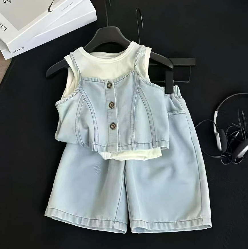 Baby Clothing Korea - Baby Meisjes Zomer 3 stks Kleding