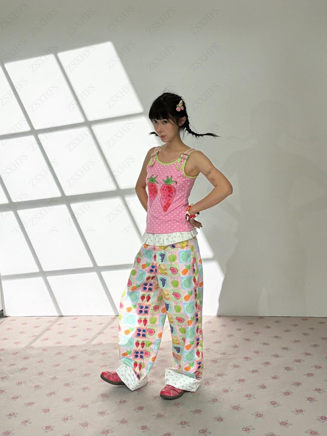 Roze crop top Y2K dameskleding - Baby Clothing Korea recensie en prijs