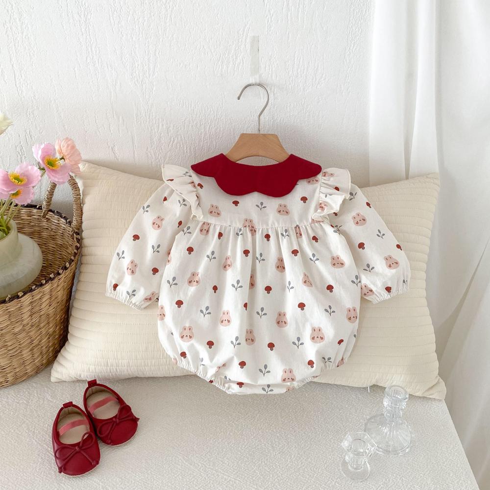 Schattig konijn bedrukte baby  - Baby Clothing High Quality recensie en prijs
