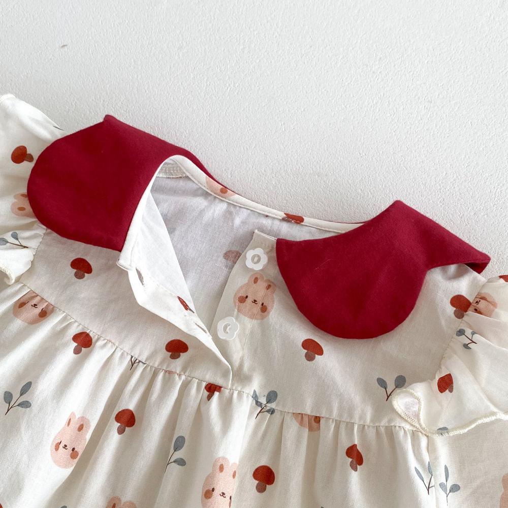 Schattig konijn bedrukte baby  - Baby Clothing High Quality recensie en prijs