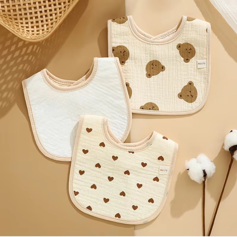 7 stks/pak Cartoon Print Slabb - Printed Bibs Pack recensie en prijs