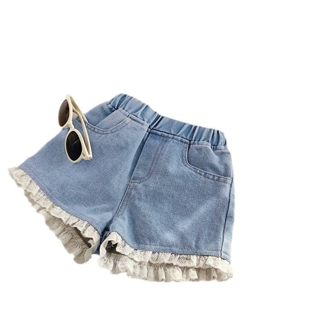Zomermeisjes denim shorts mode - Baby Clothing Korea recensie en prijs