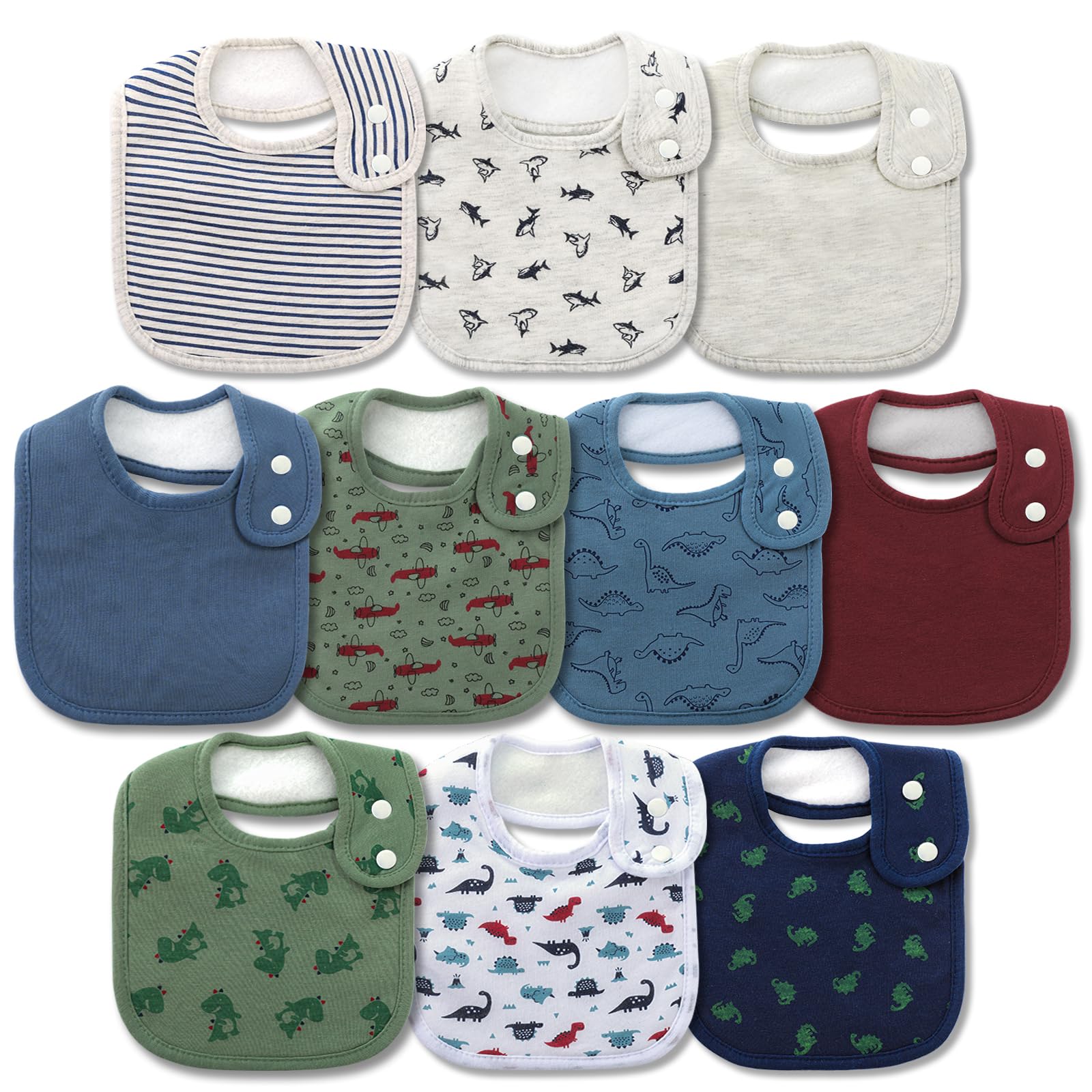 10-pack baby bandana slabbetje - Printed Bibs Pack recensie en prijs