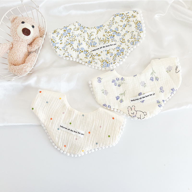 3 stks Pack Katoen Gaas Baby M - Printed Bibs Pack recensie en prijs