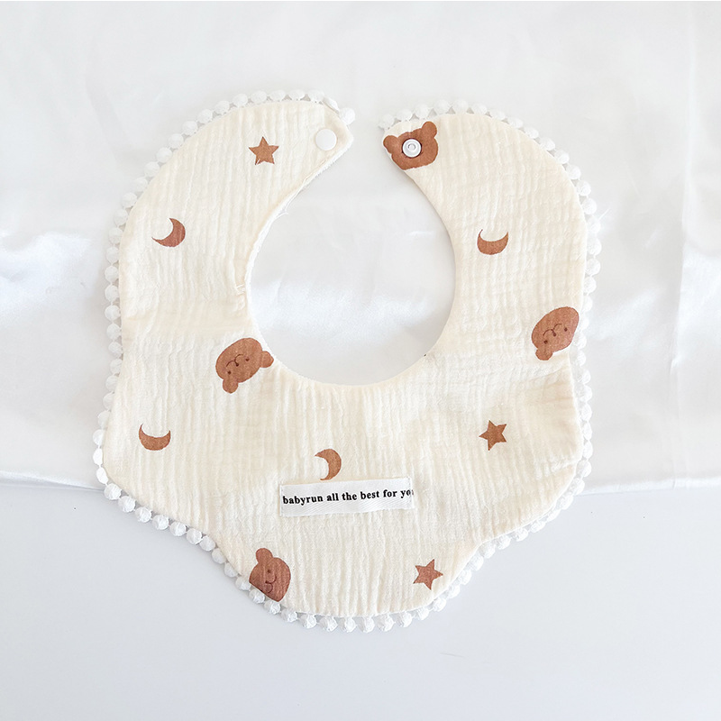 3 stks Pack Katoen Gaas Baby M - Printed Bibs Pack recensie en prijs